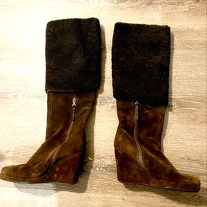 PRADA FUR BOOTS!